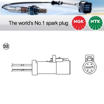Image of 1x NGK NTK Oxygen O2 Lambda Sensor OZA488-D2 OZA488D2 (1757)