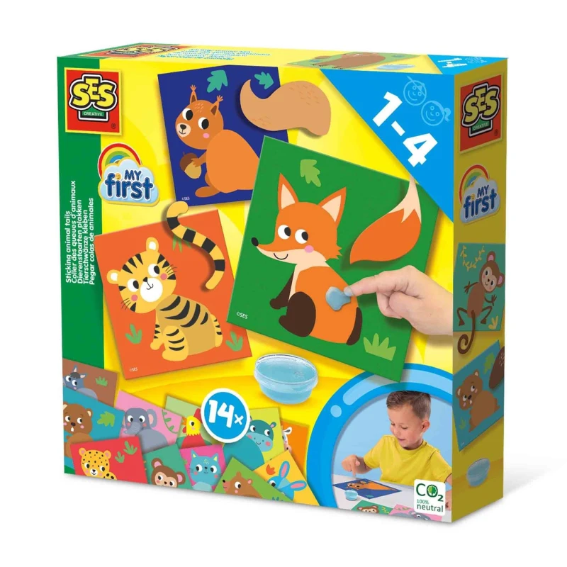 Image of SES Creative My First - Sticking Animal Tails Multi unisex
