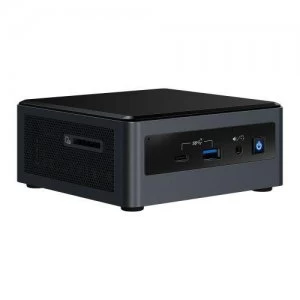 Image of Intel NUC BXNUC10I7FNHJA3 PC/workstation 10th Gen Intel Core i7 i7-10710U 8GB DDR4-SDRAM 1000 GB HDD UCFF Black Mini PC Windows 10