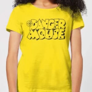 Image of Danger Mouse Target Womens T-Shirt - Yellow - L - Yellow