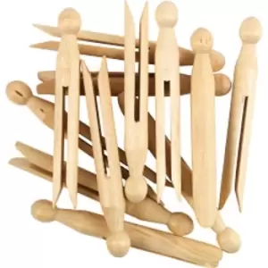 image of SupaHome Wooden Dolly Peg Pack of 24