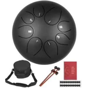 Image of 10" Steel Tongue Drum 8 Notes Handpan Drum Hand Tankdrum Percussion Instrumet