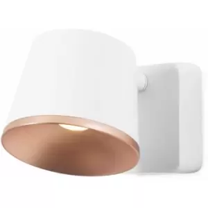 Image of Wall lamp Drone, Aluminum, White and copper