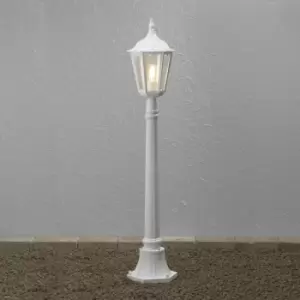 Image of Konstsmide Firenze Outdoor Basic Pathway Bollard Light Matt White, IP43