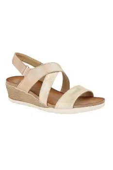 image of Bina Crossover Wedge Sandal