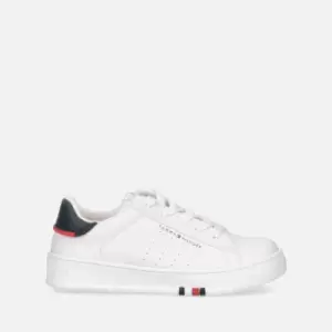 Image of Tommy Hilfiger Kids Faux Leather Trainers - UK 12 Kids