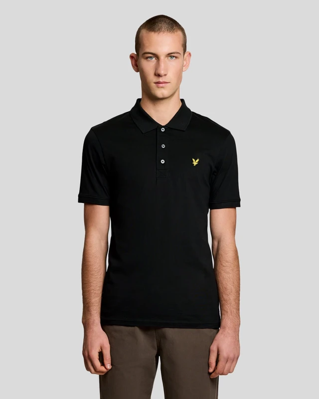 Image of Lyle & Scott Polo shirt Lyle & Scott Noir Male XL