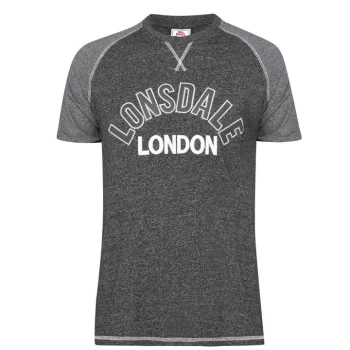 Image of Lonsdale Short Sleeve T-Shirt Mens - Char Grey