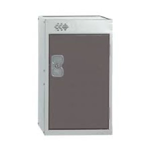 image of One Compartment Quarto Locker D300mm Dark Grey Door MC00075