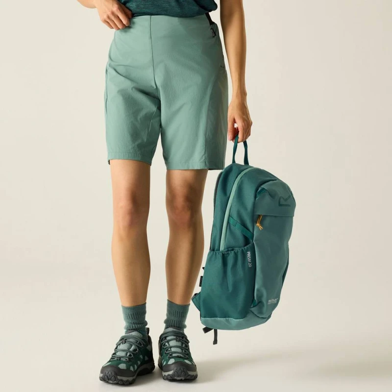 Image of Regatta Womens Pentre Lite Walking Shorts in Teal Size: 10 Teal Female 10