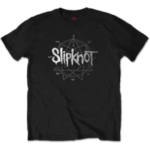 image of Slipknot - Logo Star Mens Large T-Shirt - Black