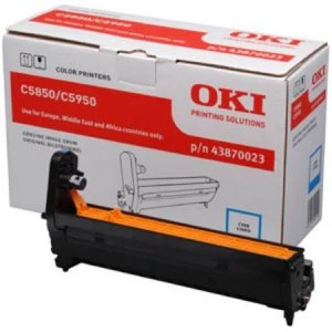Image of OKI 43870023 Cyan Original Image Drum