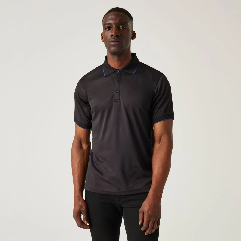 Image of Regatta Regatta Men Navigate' Polo Shirt in Blue Size: Small Blue S Male 5063019693156