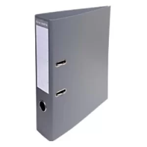 Image of Prem'Touch Lever Arch File PVC A4, S70mm 2 Ring, Dark Grey, Pack of 10