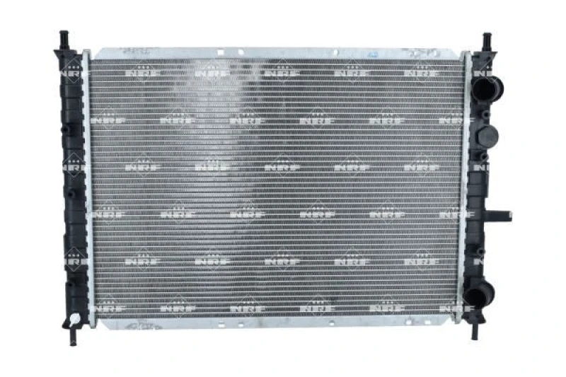 Image of NRF 58122 Engine radiator EASY FIT Brazed cooling fins, Aluminium, with mounting parts Aluminium Radiator,engine cooling (470)