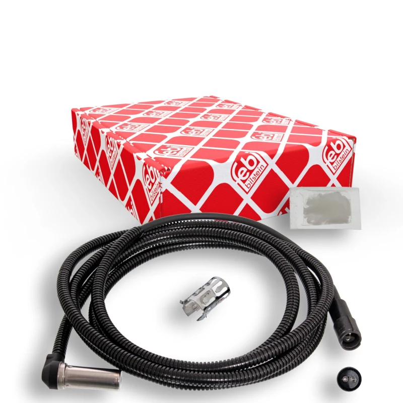 Image of FEBI BILSTEIN 104530 ABS Sensor Rear Axle Right, with bush Sensor,wheel speed (412)