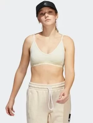Image of adidas Purebare Light-support Bra, Beige Size M Women