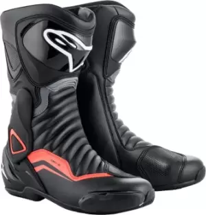 Image of Alpinestars SMX-6 V2 Motorcycle Boots, black-grey-red, Size 40, black-grey-red, Size 40