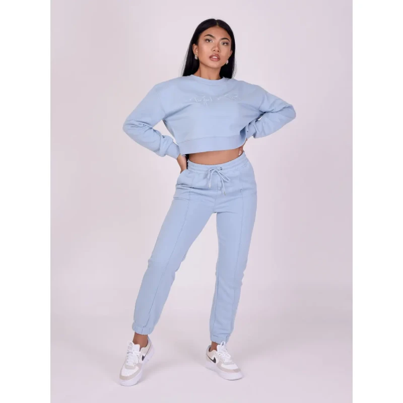 Image of Project X Paris Womens basic short sweatshirt Project X Paris Bleu Female M