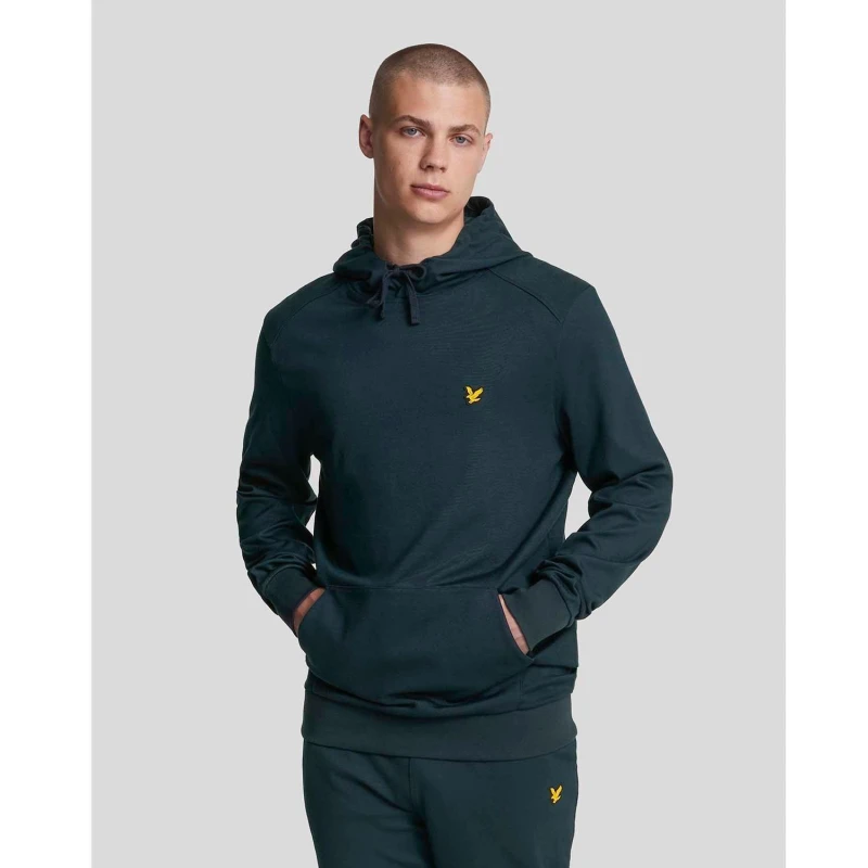 Image of Lyle and Scott Sports Fly Fleece Hoodie Blue male XS