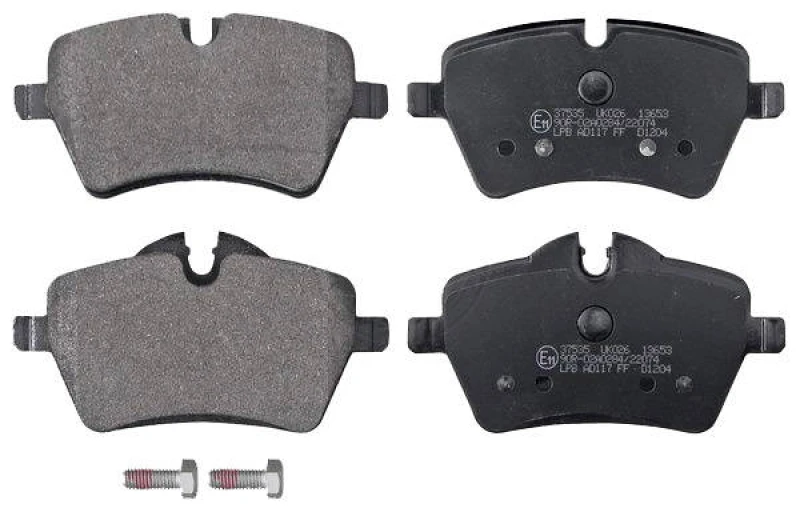 Image of A.B.S. 37535 Brake pad set prepared for wear warning indicator Brake Pad Set,disc brake (402)