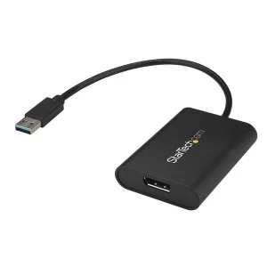 image of StarTech USB A to DisplayPort Adapter 4K 30Hz Black