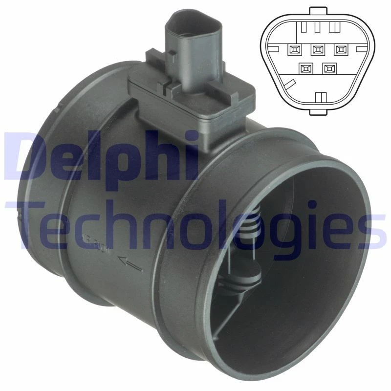 Image of DELPHI Mass air flow sensor DELPHI AF10410-12B1