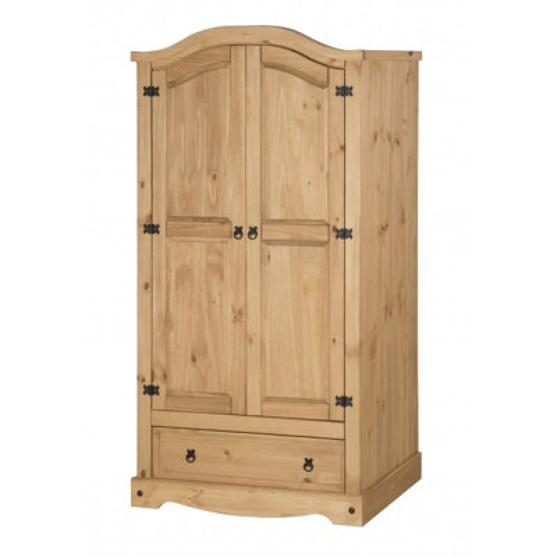 Image of MERCERS FURNITURE Corona 2 Door 1 Drawer Arch Top Wardrobe 5060335861214