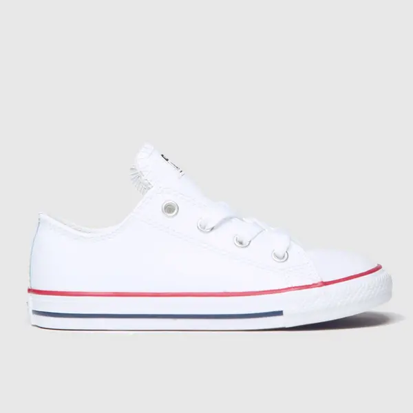 Converse white & red all star oxford Toddler trainers White/Red UK 2 (EU 18)