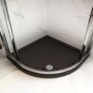 Quadrant Shower Tray 760mm x 760mm - Slate Grey - Hudson Reed