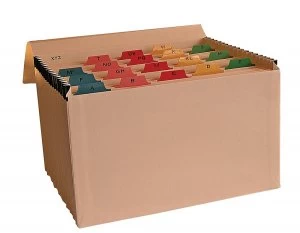 Image of Manila Mylar Reinforced 19 Pockets Expanding File (A-Z)