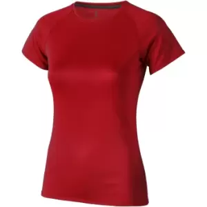 Elevate Womens/Ladies Niagara Short Sleeve T-Shirt (L) (Red)