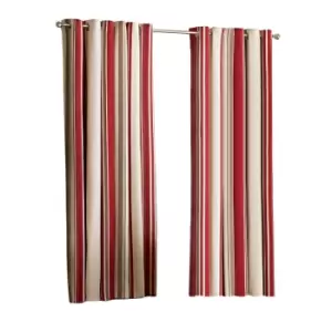 Image of Riva Home Broadway Ringtop Curtains (46x54 (117x137cm)) (Raspberry)