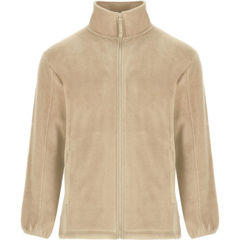 Image of ROLY ROLY Men Artic Full Zip Fleece Jacket in Light Sand Size: Small Light Sand S Male 5063574398404
