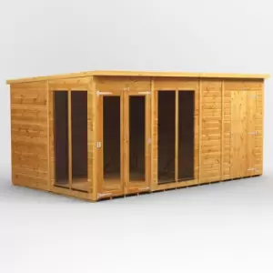 Image of 14x8 Power Pent Summerhouse Combi Building including 4ft Side Store
