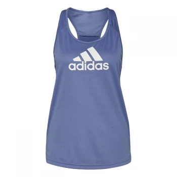 adidas AEROREADY Designed 2 Move Logo Sport Tank Top Wome - Orbit Violet / White