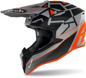 Image of Airoh Wraap Mood Motocross Helmet, orange, Size L, orange, Size L