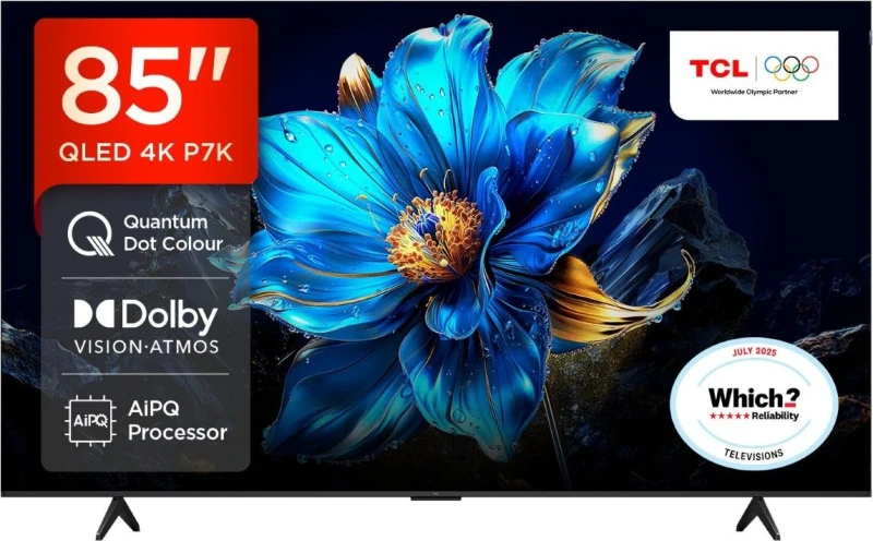 Image of TCL 85" 85P7K-UK Smart 4K Ultra HD HDR QLED TV