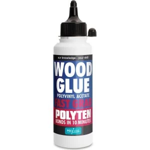 Image of Polyvine Polyten Fast Grab Wood Adhesive 250ml