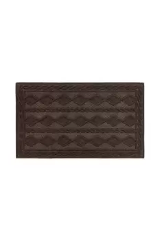 image of Knit Rubber Backed Indoor Doormat 45x75cm Brown