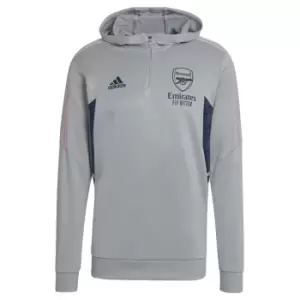 image of 2022-2023 Arsenal Hooded Track Top (Clear Onix)