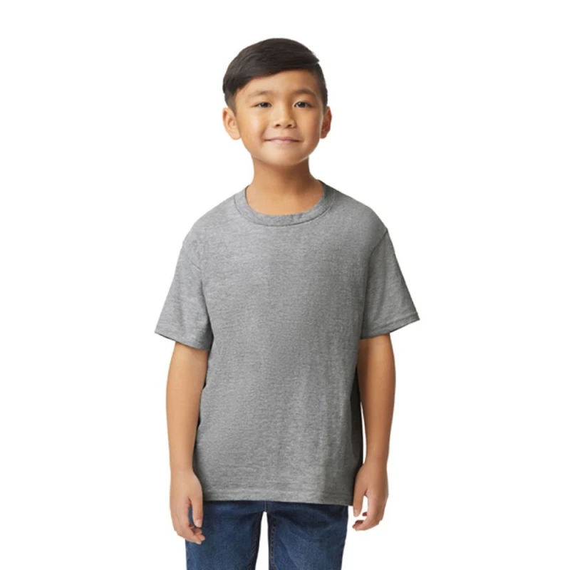Image of Gildan Softstyle Midweight T-Shirt in Grey Size: 3-4 Years Grey Unisex 3-4 Years