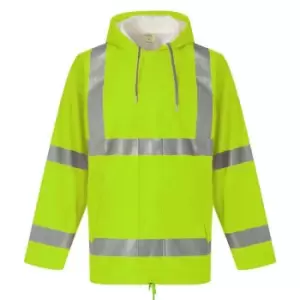Image of Yoko Unisex Adult Flex U-Dry Hi-Vis Jacket (XL) (Yellow)