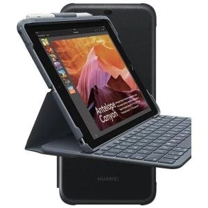 image of Logitech Slim Folio Carbon Black Keyboard Case 8LO920009024