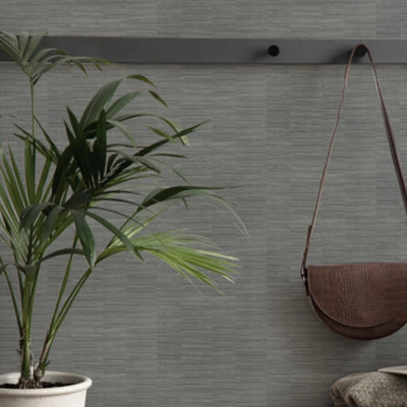 Image of Boutique Boutique Scape Texture Sage Wallpaper in Charcoal Size: 10000mm_x_520mm Charcoal 10000mm_x_520mm Unisex 5011583702996