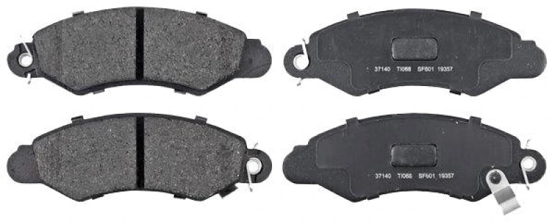 Image of A.B.S. 37140 Brake pad set with acoustic wear warning Brake Pad Set,disc brake (402)
