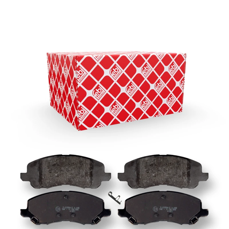 Image of FEBI BILSTEIN 116102 Brake pad set Front Axle, with acoustic wear warning Brake Pad Set,disc brake (402)