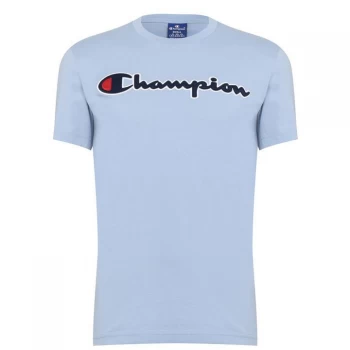 Image of Champion Logo T Shirt - Blue BS063