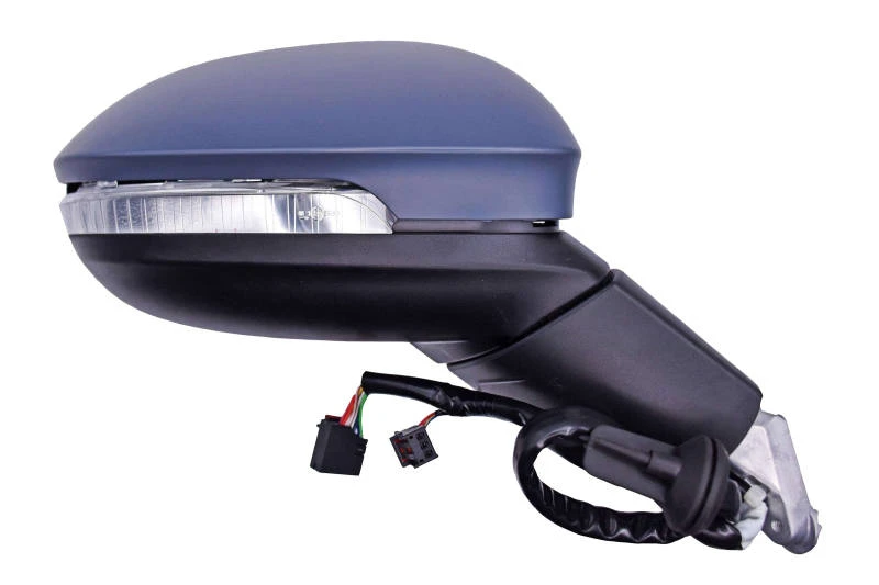 Image of PRASCO VG4107333P Wing mirror Premium Right, Electric, with Peripheral Lighting, primed Outside Mirror (50)