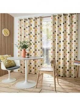 image of Orla Kiely Spot Flower Summer 66X54 Curtains